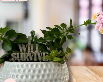 Arquivo SVG para Corte a Laser de Estaca de Planta | Decoração em Madeira e Acrílico (Arquivo Digital)