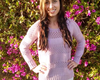 Sweet Pink Pullover - PDF Pattern