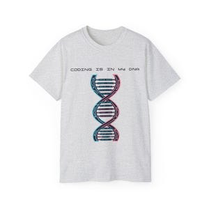 Coderen zit in mijn DNA T-shirt | DNA Helix Tech Graphic Tee