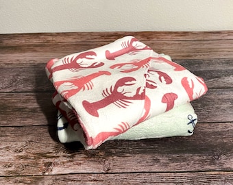 My Little Lobster Hooded Baby Towel, Bathtime Essentials for Newborn, Friends-Themed Baby Gift