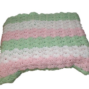 Mint Baby Deken, Gehaakte Baby Afghaanse, Koets Deken, Ontvangende deken, Pasgeboren Deken, Wieg Deken, Baby Afghaanse, Roze Afghaanse,