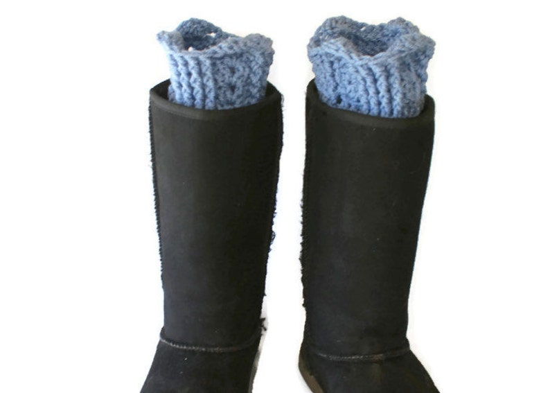 Boot Cuffs Crochet Boot Toppers Womens Leg Cuffs Winter - Etsy