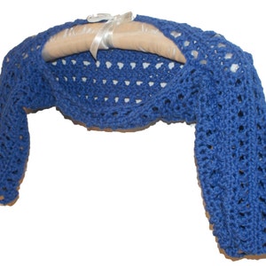 Meisjes schouderophalen, kinderbolero, katoenen bolero meisjes, blauwe bolero meisjes, blauwe bolero meisjes, meisjeshemd, zomerbolero, katoenen vest, blauwe bolero meisjes, katoenen trui