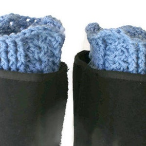 Boot Cuffs, Crochet Boot Toppers, Womens Leg Cuffs, Winter Trend, Boot Socks, Blue Boot Cuffs, Leg Warmers, Fall Fashion Boot Toppers