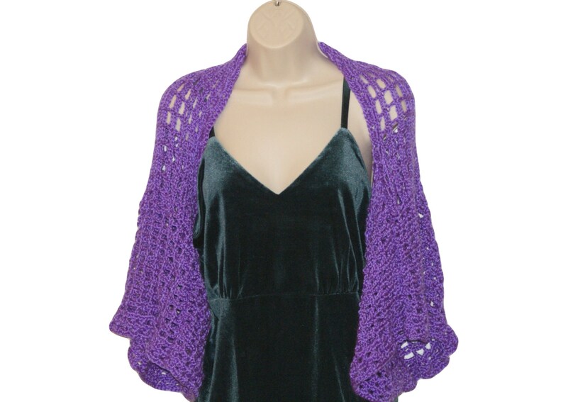 Crochet Bolero, Evening Shrug, Womens Bolero, Lilac Shrug, Purple Bolero, Womens Shrug Jacket