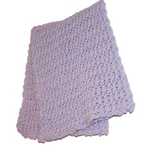 Crib Afghan, Crochet Baby Afghan, Lilac Blanket, Crochet Afghan, Purple Baby Blanket, Lilac Afghan, Lavender Blanket, Stroller Afghan, Pram image 2