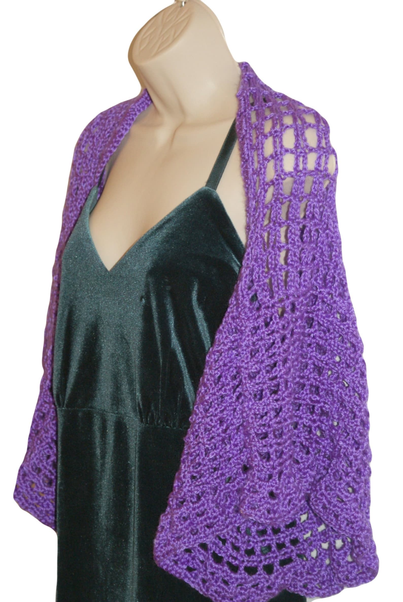 Crochet Bolero, Evening Shrug, Womens Bolero, Lilac Shrug, Purple