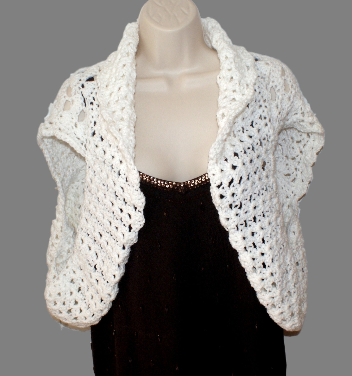 Plus size shop white bolero