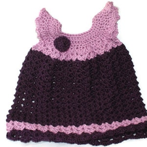 Crochet Baby Clothes, Purple Baby Dress, Newborn Clothes, Infant Clothes, Crochet Girl Dress, Infant Girl Clothes, Angel Wing Dress