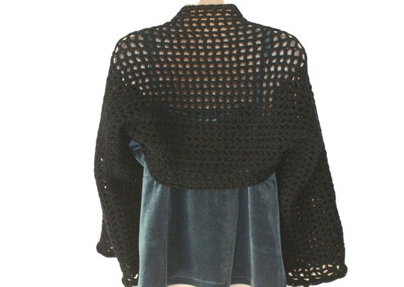 Womens black shrugs boleros Clearance