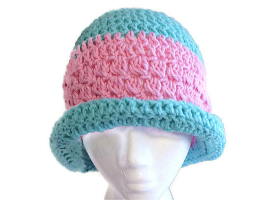 Winter Cloche Hat, Womens Crochet Hat, Rolled Brim Hat, Hip Fashion Hat