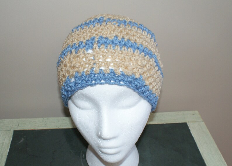 Mens Beanie, Winter Beanie, Man Beanie, Winter Hat Man,Womens Tan Cap, Tan Winter Hat, Winter Fashion Hat, Blue Winter Hat, Mens Snow Hat image 2