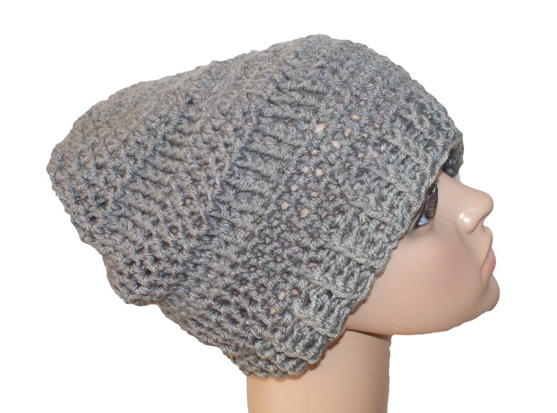 Slouch Hat, Renaissance Hat, Winter Fashion Hat, Edwardian Hat, Gray Cloche Hat, Gray Snow Hat, Womens Cloche Hat, Gray Slouch, Mens Hat image 2