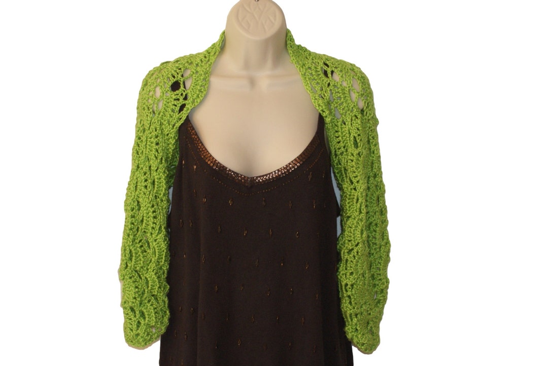 Green Shrug, Womens Plus Size, Lime Green Clothing, Plus Size Shrug,trendy Plus Size, Long