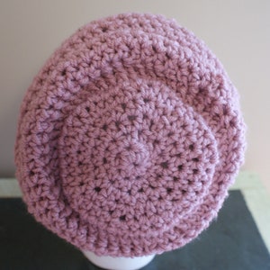 Knit Beanie, Chunky Slouch Hat, Slouchy Cap, Slouch Hat, Pink Womens Hat, Baggy Slouch Cap, Pink Winter Hat, Beehive Hat, Oversized Hat image 5