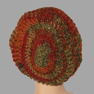 Womens Slouch Hat, Mens Slouchy Beanie, Crochet Sock Cap, Knit Winter hat, Dread Cap, Slouch Cap, Rasta Hat, Winter Fashion image 4