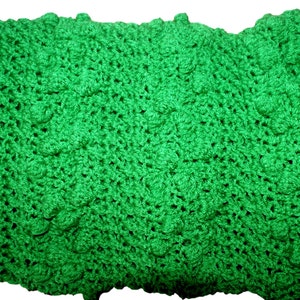 Crochet Baby Afghan, Green Blanket, Green Afghan, Doll Afghan, Baby Blanket, Crochet Baby Blanket, Green Baby Blanket, Crib Blanket, imagem 5