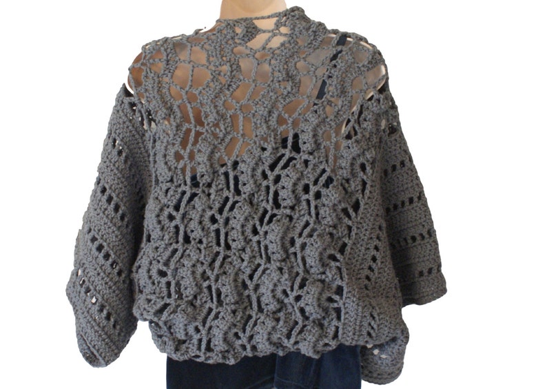 Crochet Bolero Evening Shrug Womens Bolero Lacy Shrug Gray - Etsy