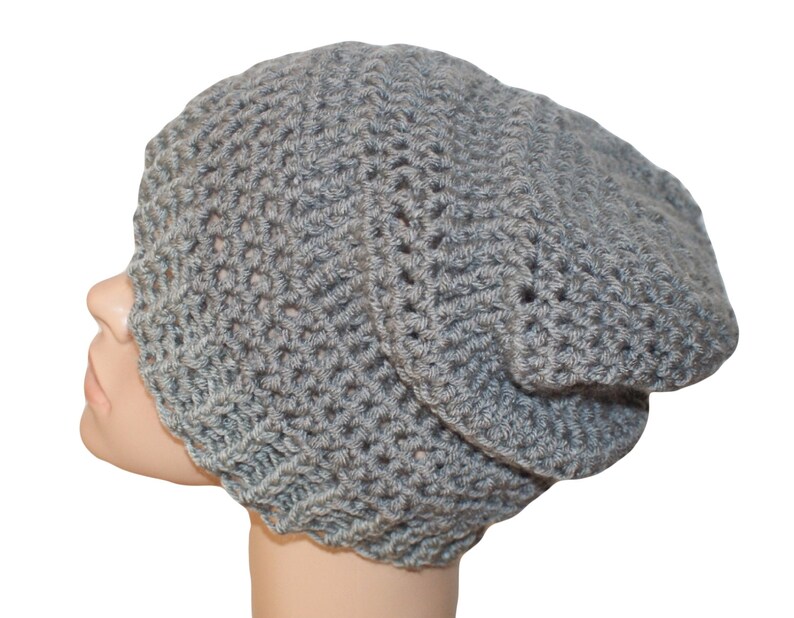 Slouch Hat, Renaissance Hat, Winter Fashion Hat, Edwardian Hat, Gray Cloche Hat, Gray Snow Hat, Womens Cloche Hat, Gray Slouch, Mens Hat image 4