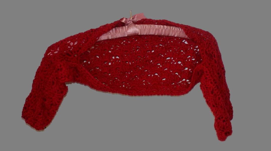 Girls Shrug, Girls Long Sleeve Shrug, Flower Girl Shrug, Girls Cotton