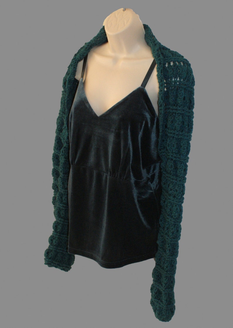 Teal Shrug XL Bolero Womens Plus Size Plus Size Sweater Etsy