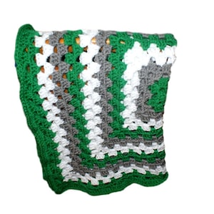 Green Baby Blanket, Gray Baby Afghan, Pram Blanket, Baby Blanket Boy, Crochet Baby Blanket, Baby Blanket, Crib Blanket, Afghan Blanket