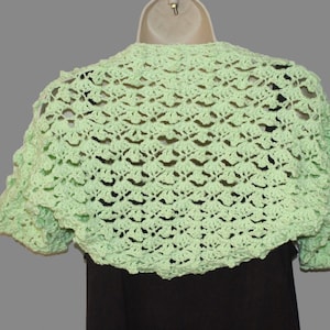 Cotton Shrug, Plus Size, Summer Bolero, Womens Bolero, Mint Green Shrug, Bolero Jacket, Natural Fiber Shrug, Plus Size Clothes, Mint Vest