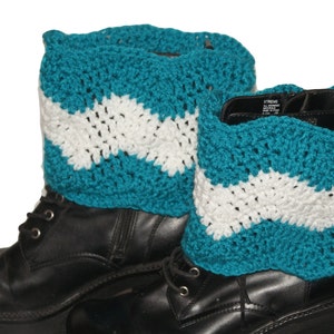 Boot Cuff, Chevron Boot Cuffs, Crochet Chevron, Crochet Boot Cuff, Womens Boot Toppers, Winter Trend, Boot Socks, Plus Size Boot Cuffs image 1