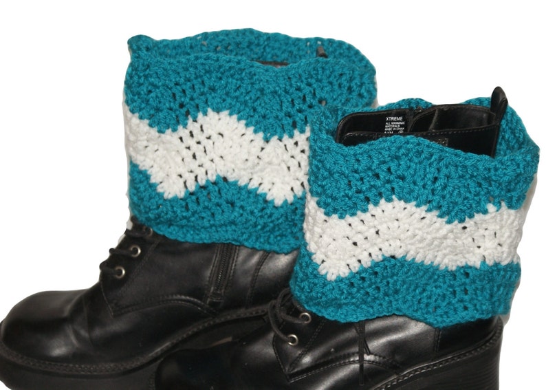 Boot Cuff, Chevron Boot Cuffs, Crochet Chevron, Crochet Boot Cuff, Womens Boot Toppers, Winter Trend, Boot Socks, Plus Size Boot Cuffs image 1
