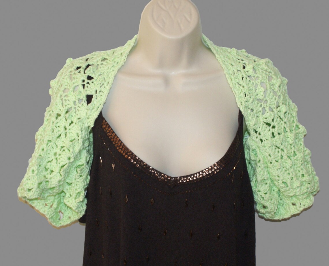 Cotton Shrug Plus Size Summer Bolero Womens Bolero Mint Etsy