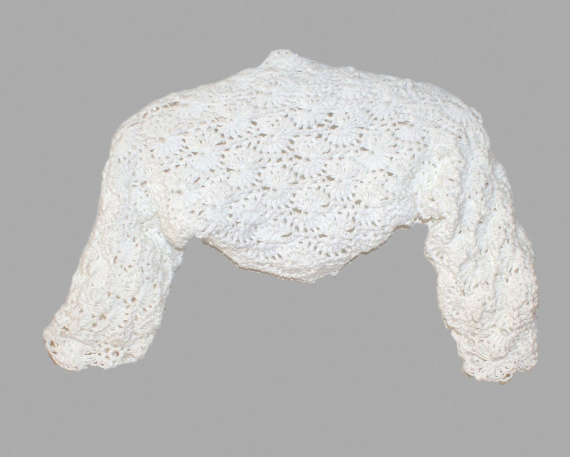 Girls Shrug, Girls Long Sleeve Shrug, Flower Girl Shrug, Girls Cotton Shrug, Girls Bolero, Girls