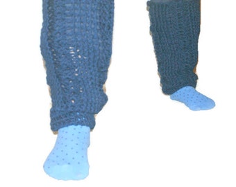 Leg Warmers Women, Boot Sock Women, Long Legwarmers, Plus Size Leg Warmer, Blue Leggings, Legwarmers Knit, XL Warmer, Knee High Boot