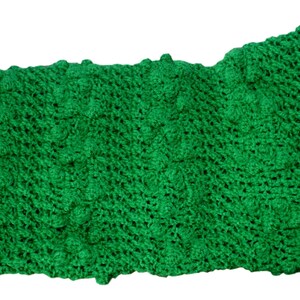 Crochet Baby Afghan, Green Blanket, Green Afghan, Doll Afghan, Baby Blanket, Crochet Baby Blanket, Green Baby Blanket, Crib Blanket, image 2