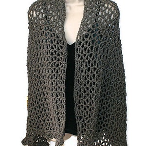 Womens Gray Shawl, Autumn Fashion Wrap, Gray Shawl, Grey Cloak, Womens Wrap, Gray Shoulder Wrap, Womens Stole, Fall Fashion Shawl