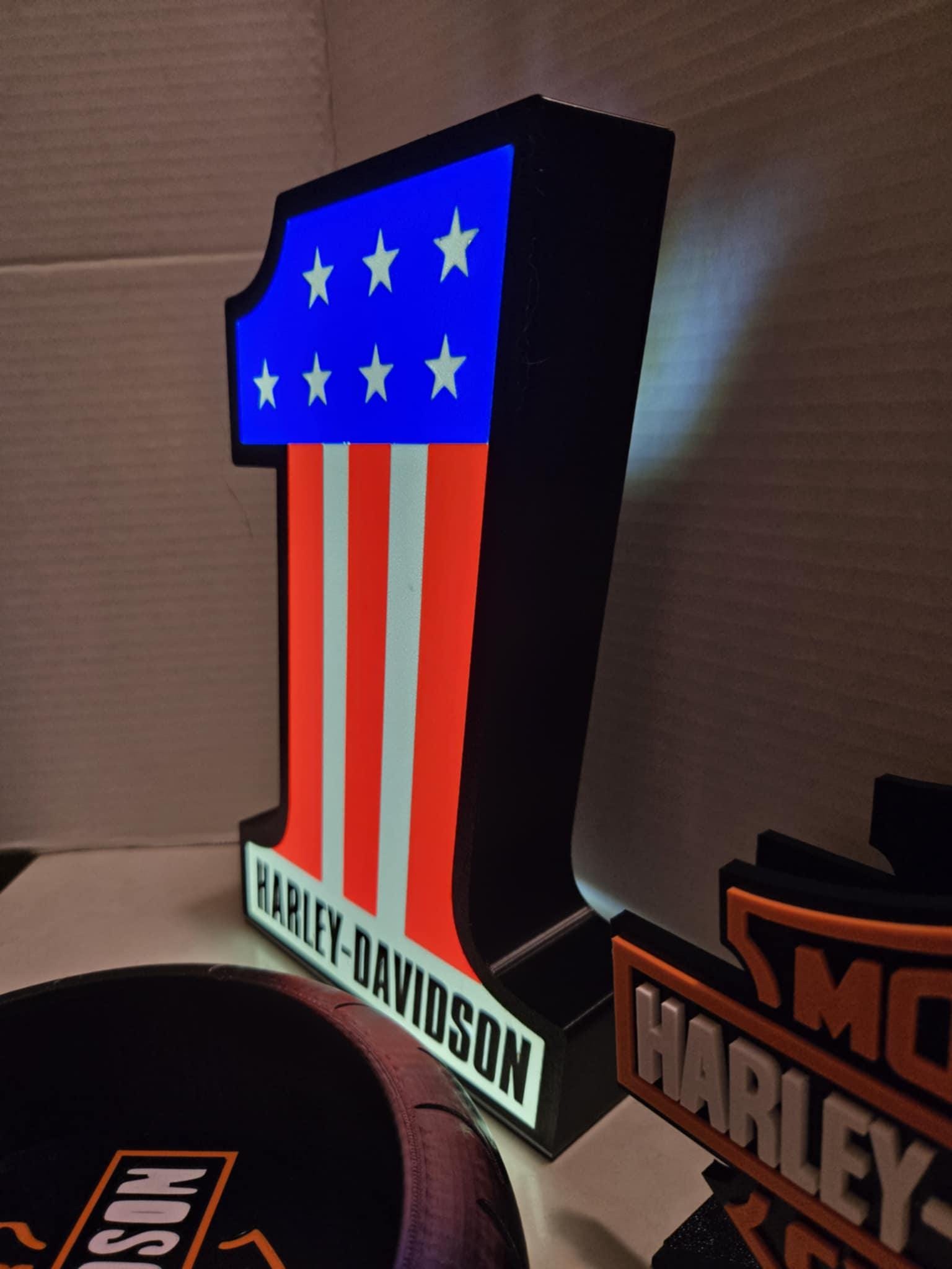 Harley Davidson Lighted Sign - Etsy