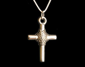 Tied Cross Sterling Silver