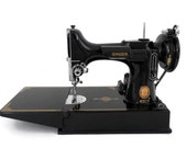 Singer Featherweight Sewing Machine Model 221-1 Portable Electric with Accessories
