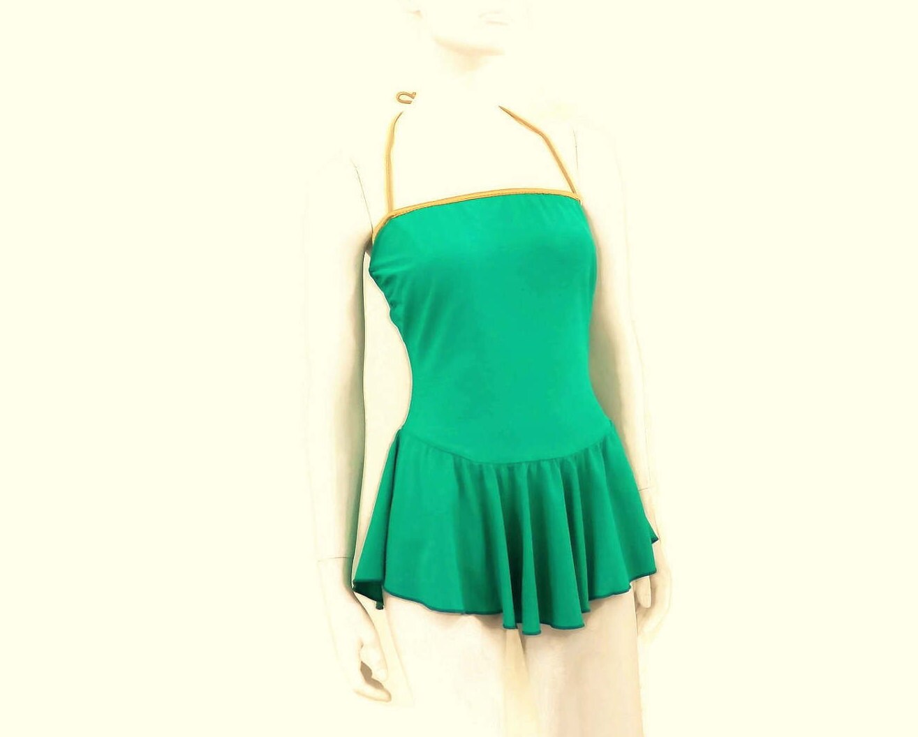emerald green bathing suit