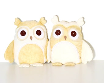 Best Friends gift Owl Besties stuffed pillow in cream.BFF gift Besties best friends owl in cream are the perfect way to celebrate friendship