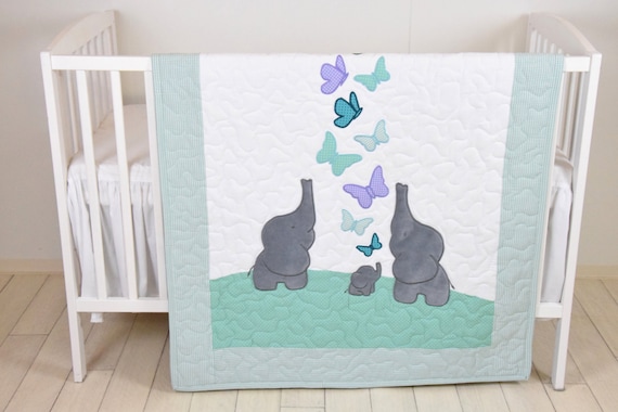Teal and gray sales crib bedding