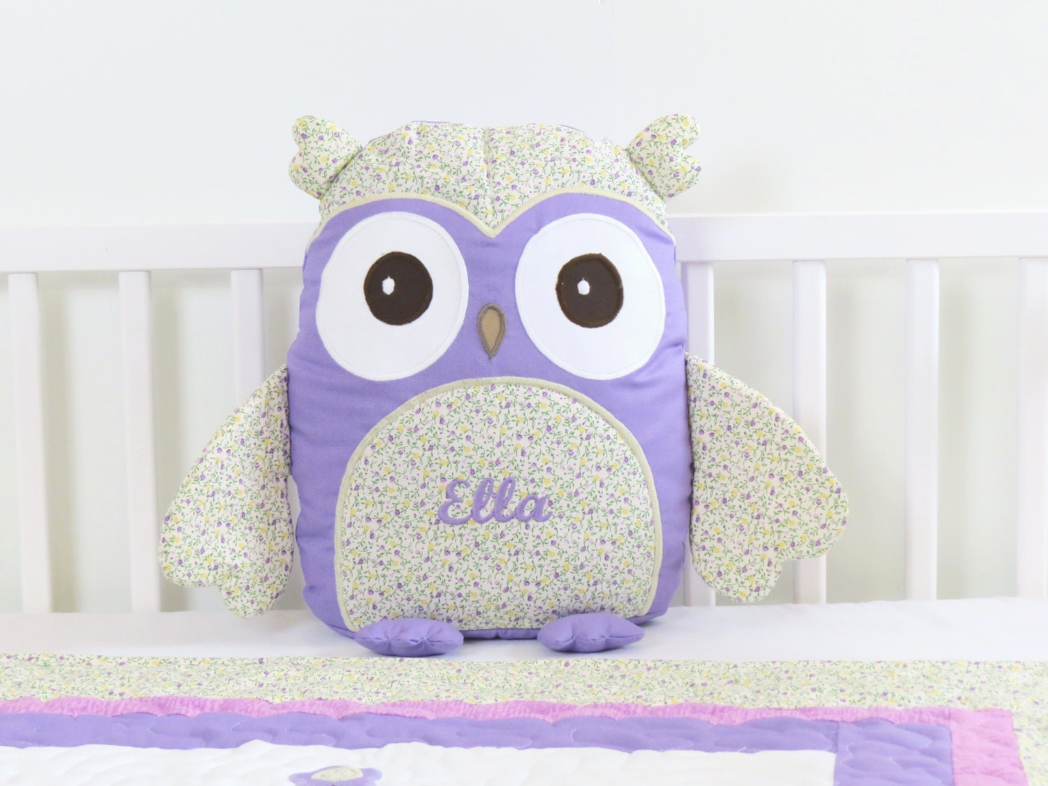Owl Decorative Owl Pillow Soft Owl Toy Baby Owl Purple Owl
