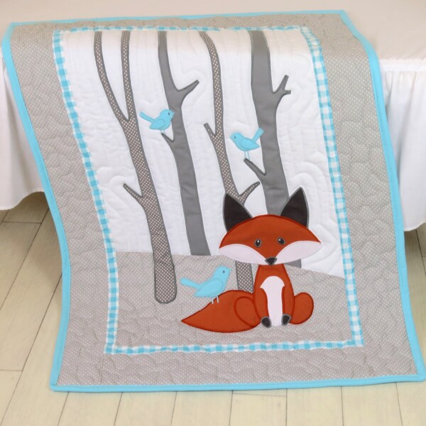 Innocent Fox Quilted Blanket NCU0DV559