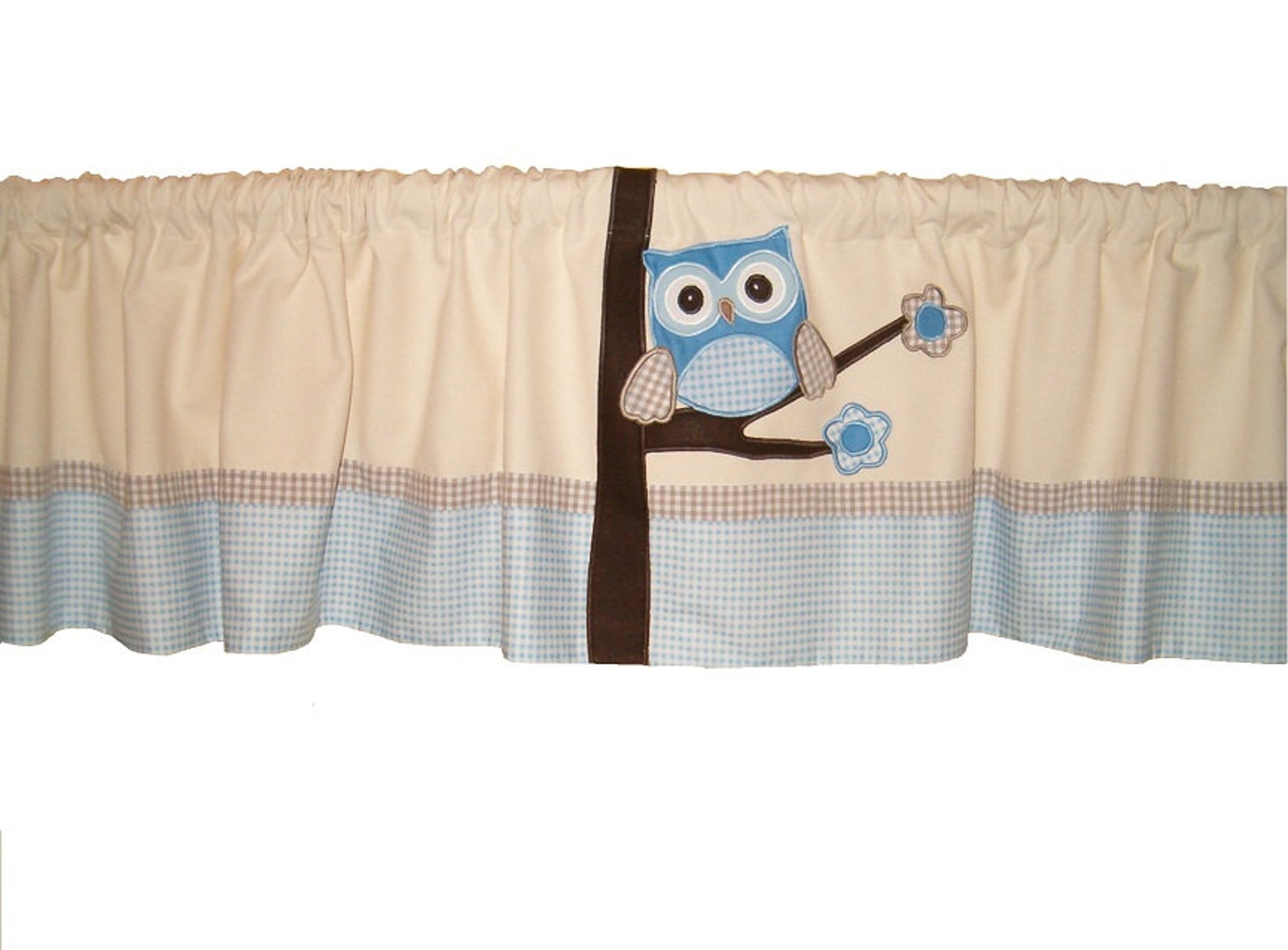 Window Valance Owl Curtain Kids Room Valance Baby Room Valance Etsy