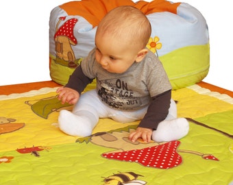 Baby  Playmat, Security Blanket, Play Carpet - Lap Quilt, Crib Blanket