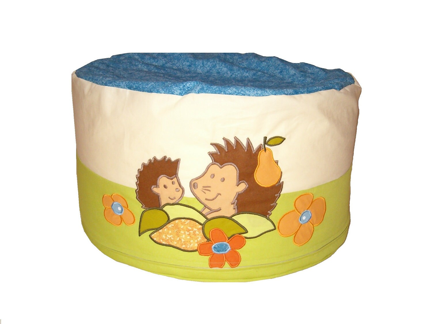 Kids Floor Cushion Round Pouf Floor Pouf Floor Cushion Hedgehog