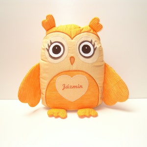 Baby Owl, Handmade Stuffed Owl Pillow, Decorative Cuddly Toy