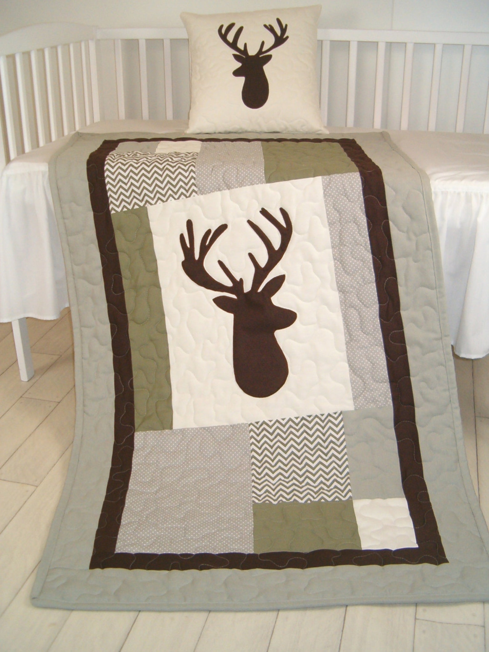 Deer Baby Blanket, Baby Deer Blanket, Woodland Baby Blanket, Reindeer