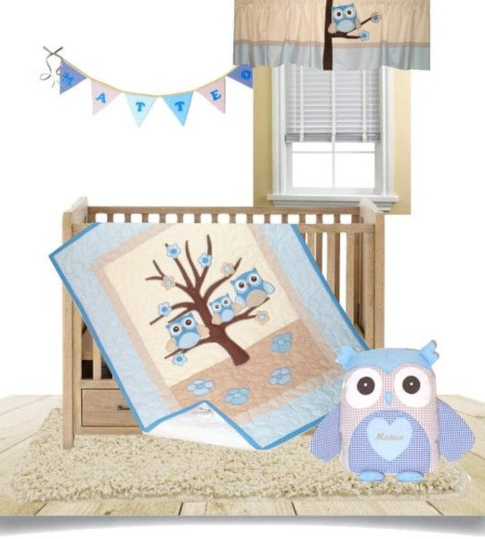Window Valance Owl Curtain Kids Room Valance Baby Room Valance Etsy