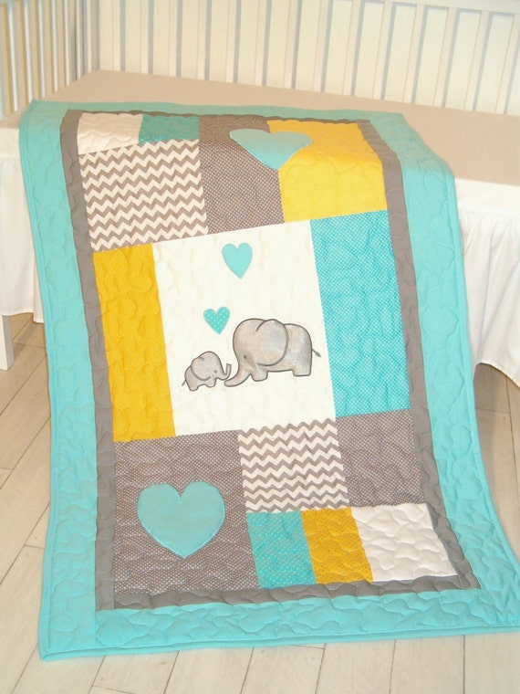 Elephant quilt baby hotsell