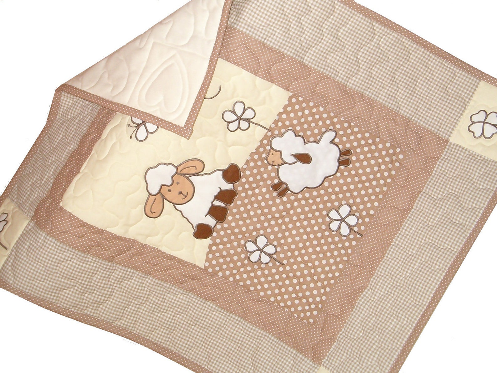 Lamb Baby Blanket Natural Baby Quilt Blanket Etsy